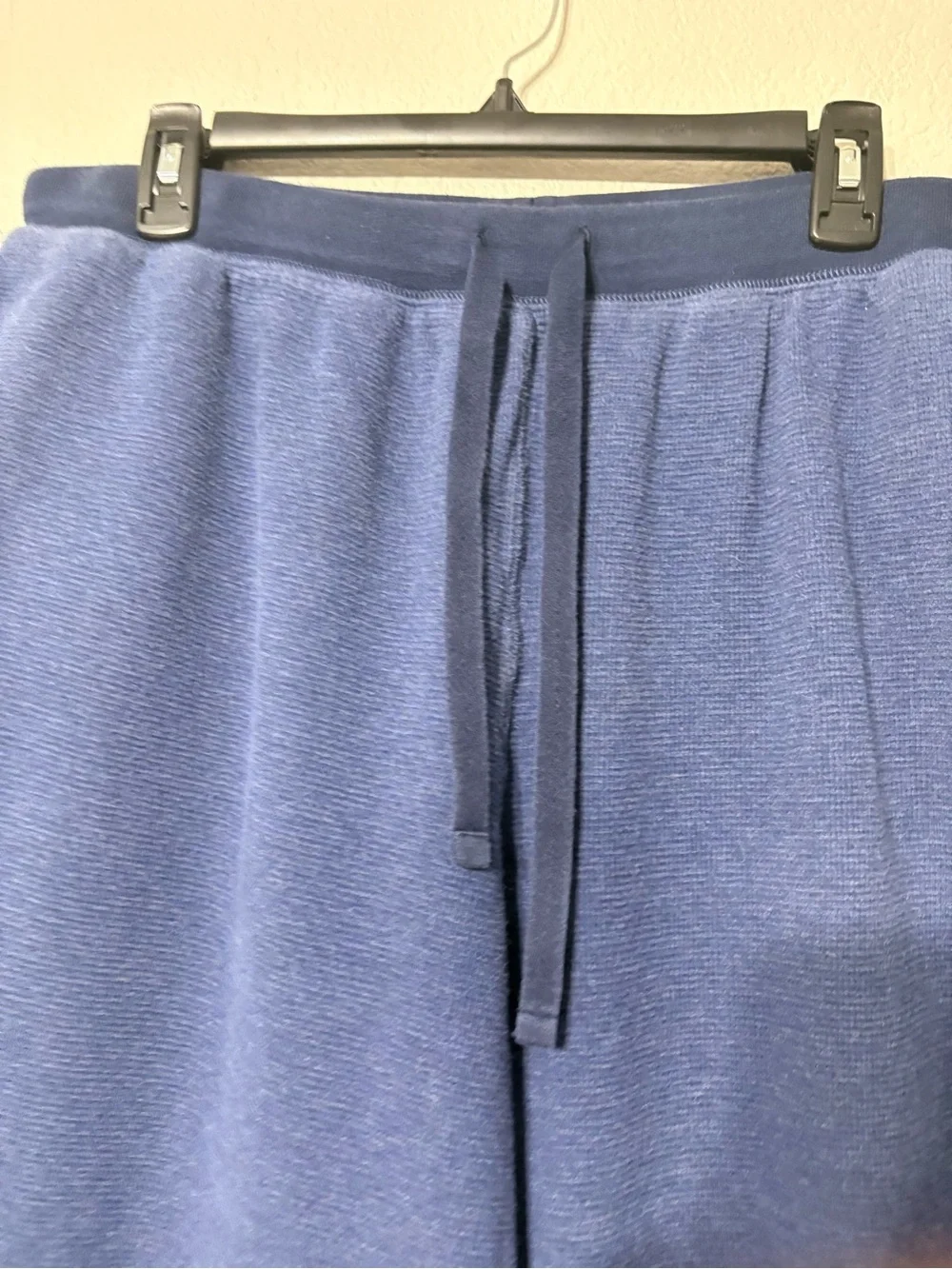 Men’s Polo Ralph Lauren Classic Blue Cotton Waffle Lounge Pants Drawstring Waist